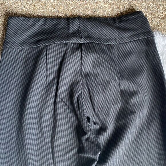 Donna Degnan Pull On Pants Checkered Black Straight Elastic Waist Women’s Size 6 - Picture 4 of 10